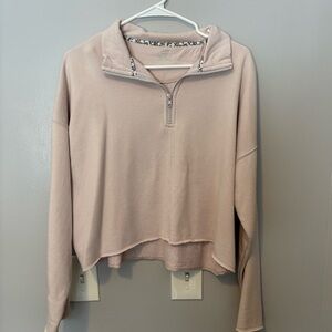 Aerie “cropped” quarter zip